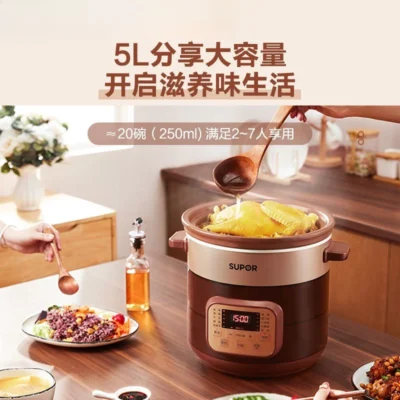 Electric stew pot, household fully automatic electric stew pot, porridge, soup, ceramic casserole, bird’s nest raising